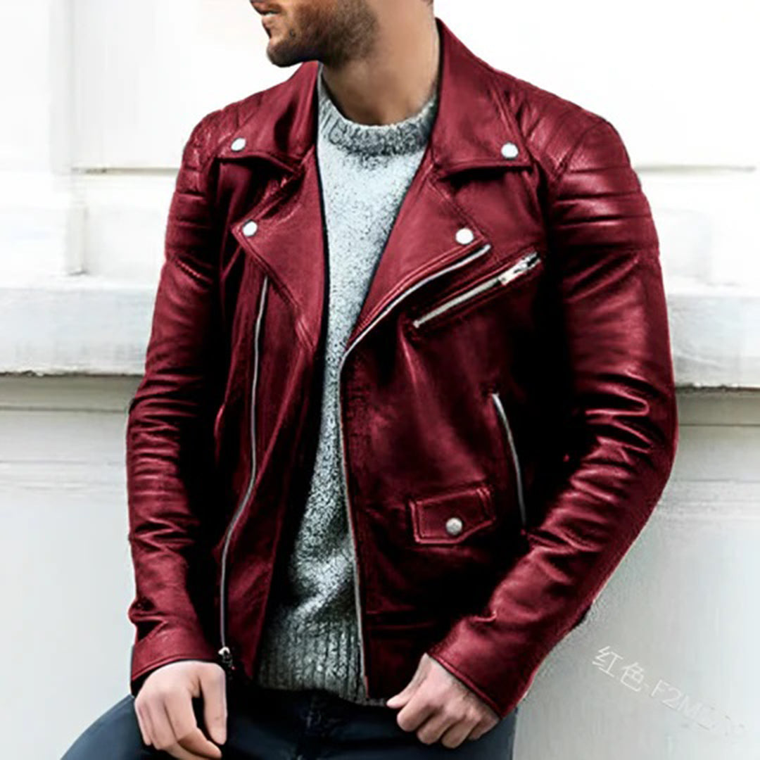 leren-jas-heren-double-breasted-getailleerde-snit-warmte-rood
