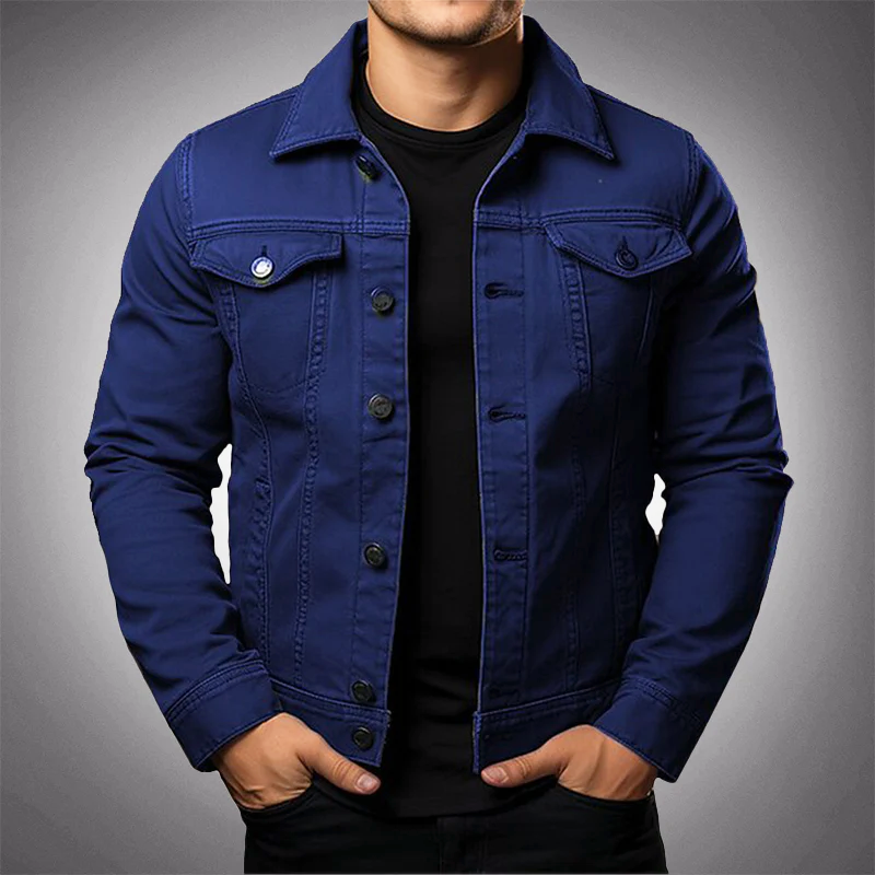 tussenjas-heren-denim-slank-getailleerde-pasvorm-laagjes-blauw