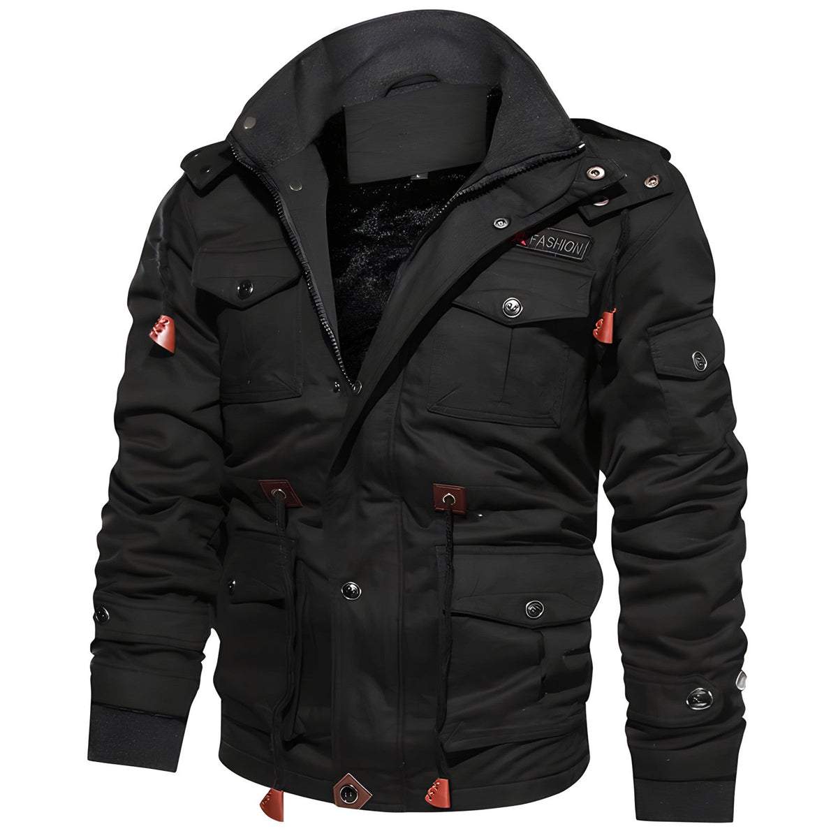 tussenjas-heren-militair-meerdere-ruime-zakken-stoere-stijl-zwart-1