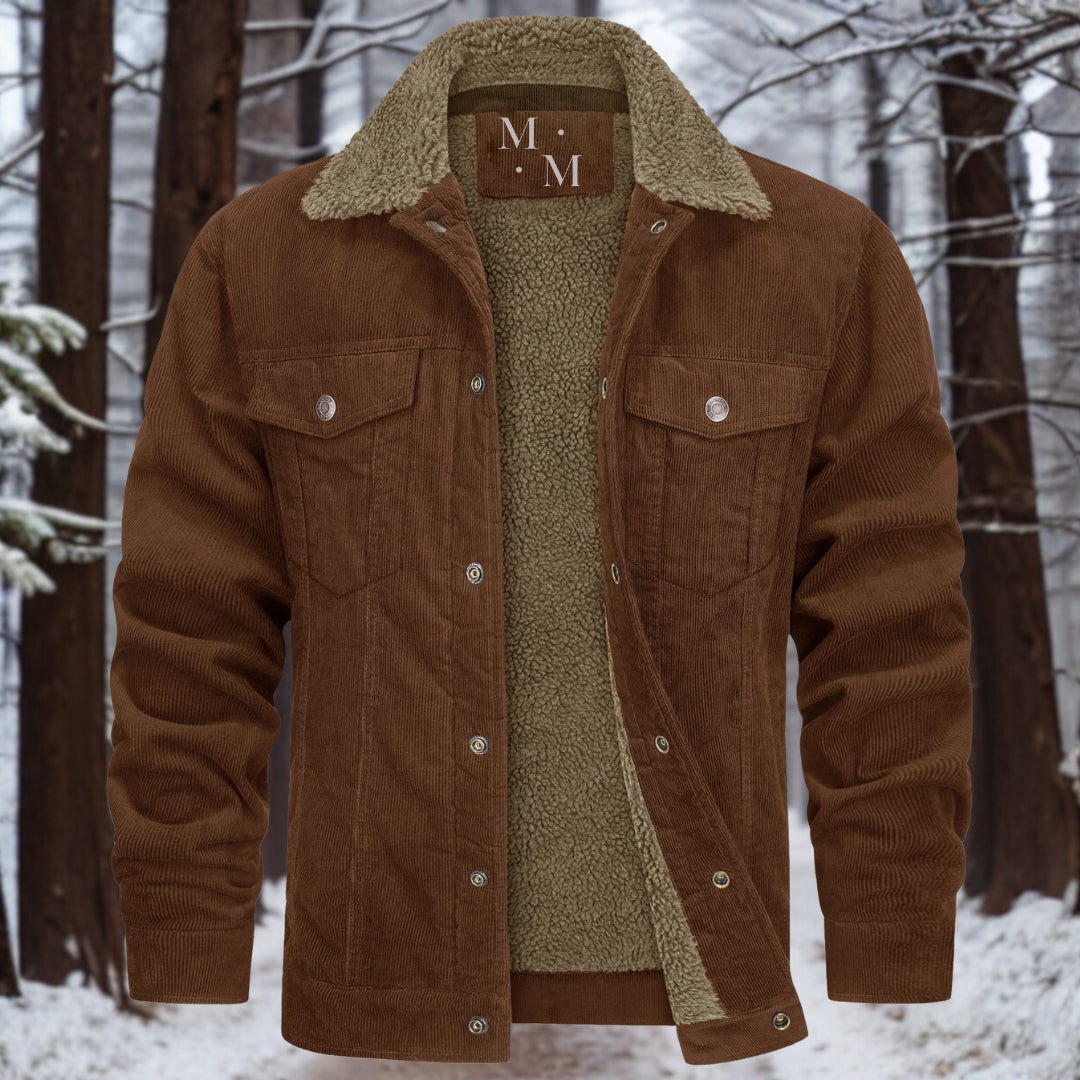 winterjas-heren-corduroy-zachte-fleece-voering-isolatie-bruin