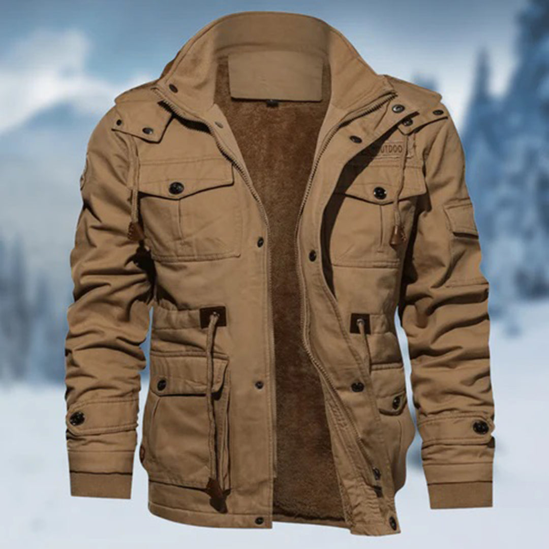 winterjas-heren-fleece-meerdere-zakken-versterkte-naden-beige