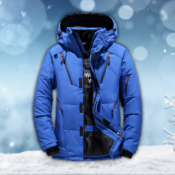 winterjas-heren-gewatteerd-nauwsluitende-capuchon-isolatie-blauw
