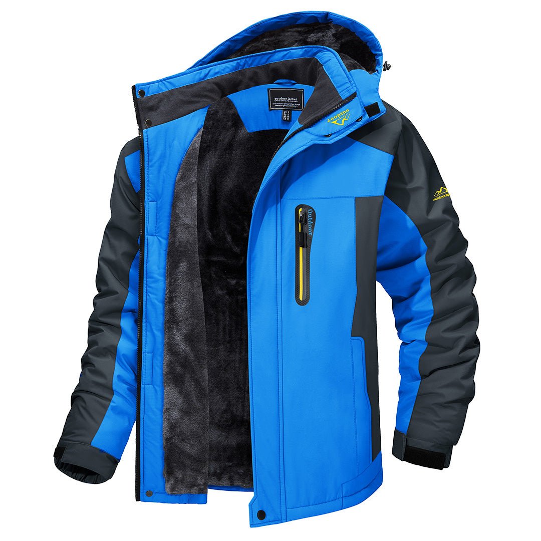 winterjas-heren-waterafstotend-capuchon-warme-voering-blauw