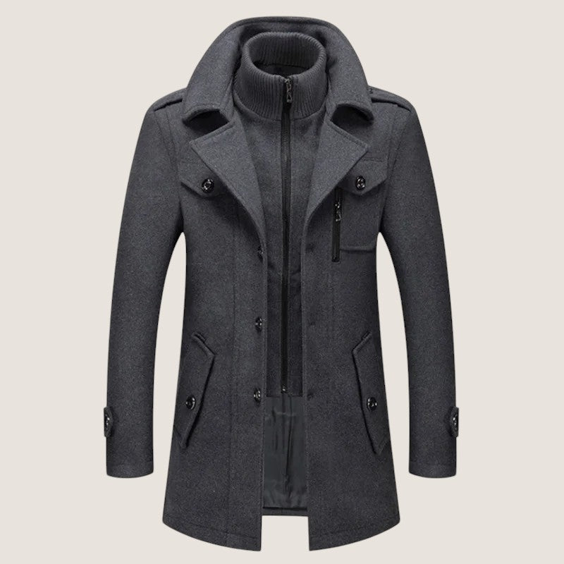 winterjas-heren-zacht-materiaal-ritssluiting-knopen-zakken-grijs