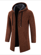 bodywarmer-heren-fleece-gevoerd-lange-pasvorm-capuchon-bruin