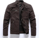leren-jack-heren-ritsdetails-ademend-bescherming-wind-donkerbruin