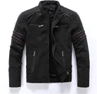 leren-jack-heren-ritsdetails-ademend-bescherming-wind-zwart