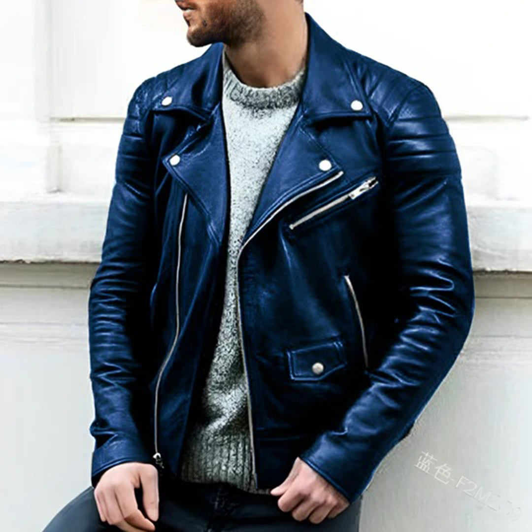 leren-jas-heren-double-breasted-getailleerde-snit-warmte-blauw