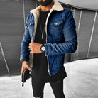 tussenjas-heren-denim-zachte-fleece-voering-warm-comfort-donkerblauw-1