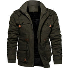 tussenjas-heren-militair-meerdere-ruime-zakken-stoere-stijl-groen