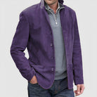 tussenjas-heren-suede-knoopsluiting-soepele-textuur-paars