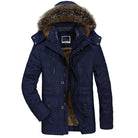 winterjas-heren-afneembare-capuchon-bontvoering-isolatie-marineblauw