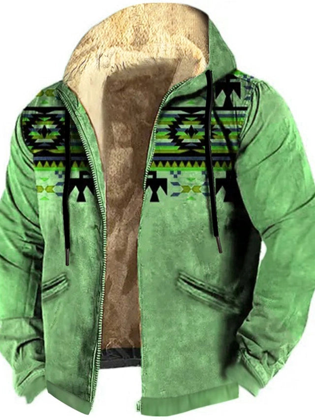 winterjas-heren-capuchon-ritssluiting-ademende-duurzame-stof-groen