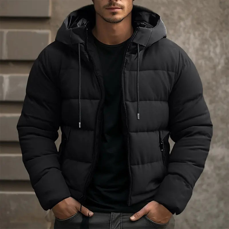 winterjas-heren-dikke-isolerende-stof-trekkoorden-zakken-zwart