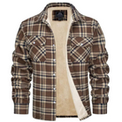 winterjas-heren-geruit-warme-binnenvoering-knoopsluiting-khaki