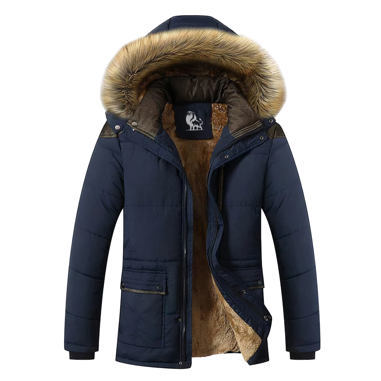 winterjas-heren-gevoerde-capuchon-sterke-duurzame-buitenlaag-donkerblauw