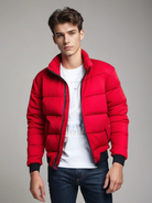 winterjas-heren-gewatteerd-doorlopende-rits-dikke-voering-rood