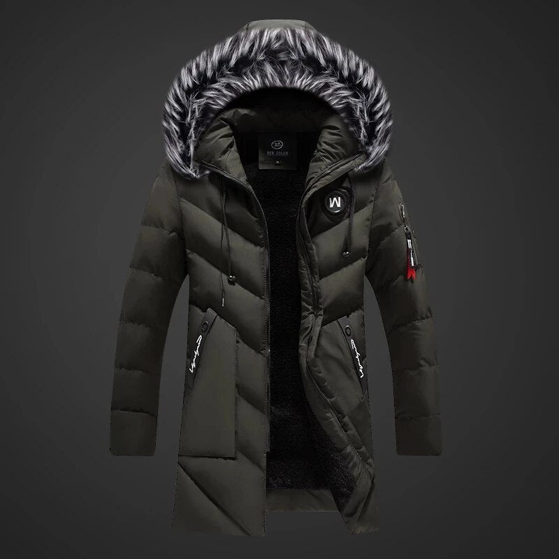 winterjas-heren-waterafstotend-isolatie-dikke-warme-stof-groen