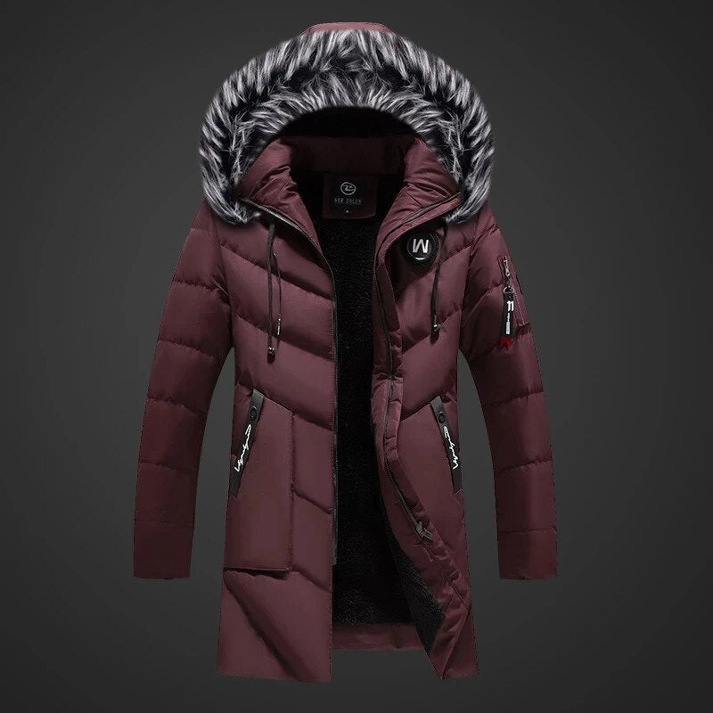 winterjas-heren-waterafstotend-isolatie-dikke-warme-stof-rood