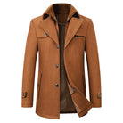 winterjas-heren-waterdicht-knoopdesign-ademend-vermogen-bruin