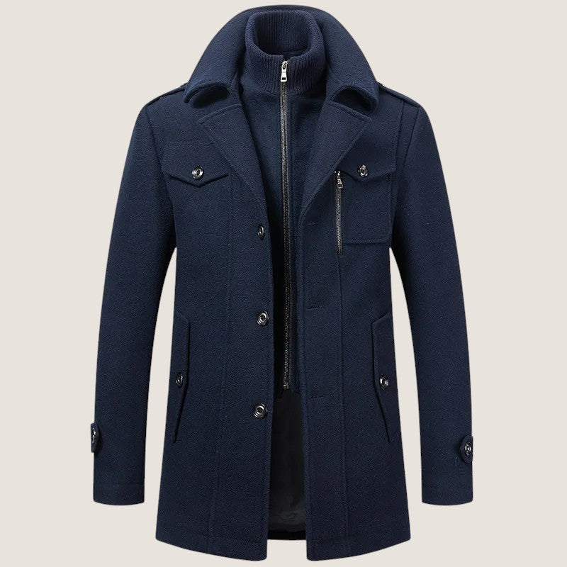 winterjas-heren-zacht-materiaal-ritssluiting-knopen-zakken-blauw