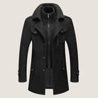 winterjas-heren-zacht-materiaal-ritssluiting-knopen-zakken-zwart