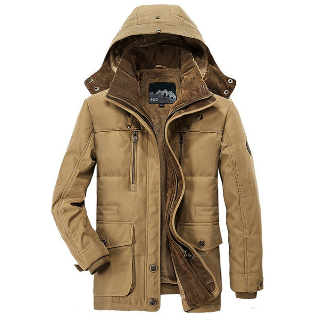 winterjas-heren-zachte-fleece-voering-capuchon-ruime-zakken-khaki